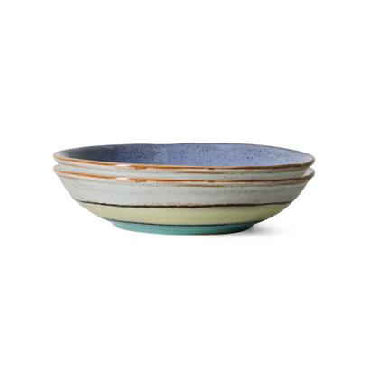 HKliving 70's Curry Bord Muted (set van 2)