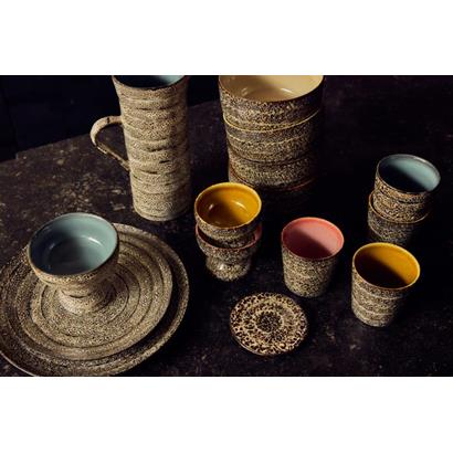 HKliving 70's Koffiemok Brew variation - Set van 4