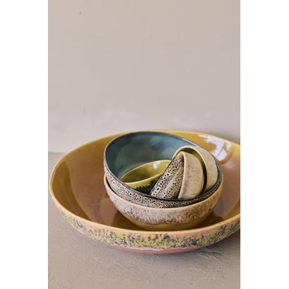 HKliving 70's Pastabord Custard - Set van 2
