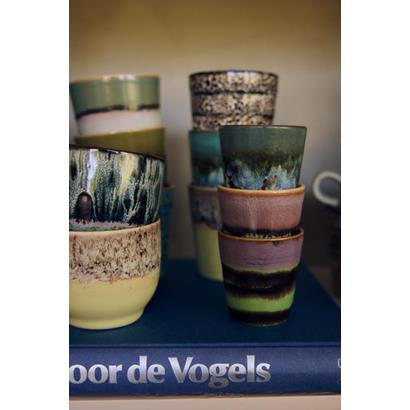 HKliving 70's Ristretto Kopjes Nostalgia  - Set van 4