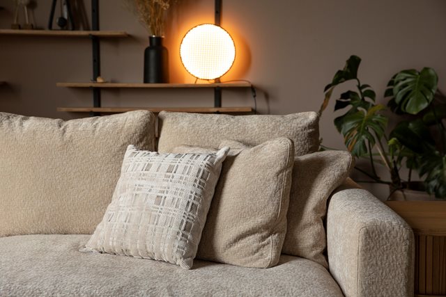 Welke kussens op een beige bank?