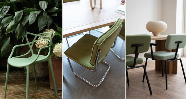 Drie stoelen, drie stijlen